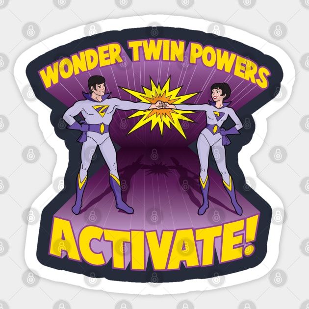 Wonder Twin Powers Activate! Sticker by Chewbaccadoll